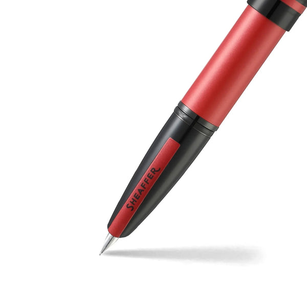 Sheaffer Icon Metallic Red Medium Nib Fountain Pen with Gloss Black Trims SE0911153