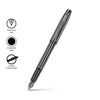 Sheaffer 100 Iconic Gun Metal Gray Medium Nib Fountain Pen with Shiny PVD Trims SE0937553