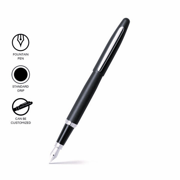 VFM Matte Black Medium Nib Fountain Pen SE0940553