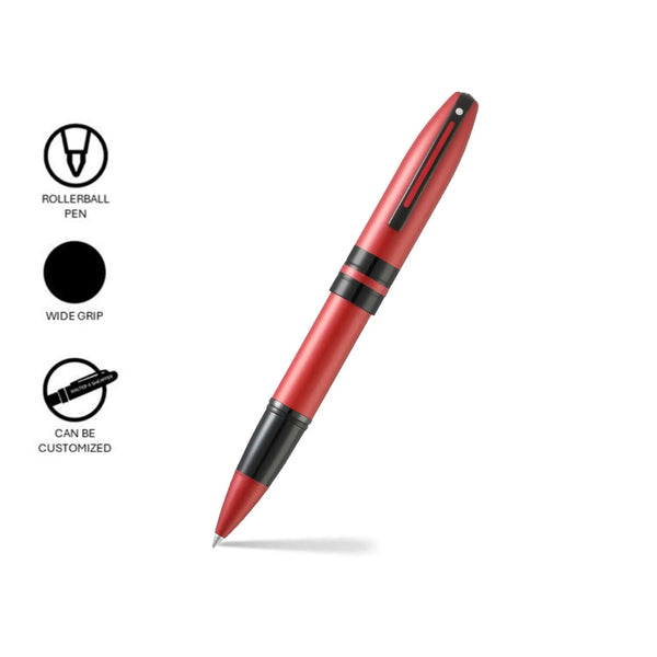 Sheaffer Icon Metallic Red Rollerball Pen with Gloss Black Trims SE1911151