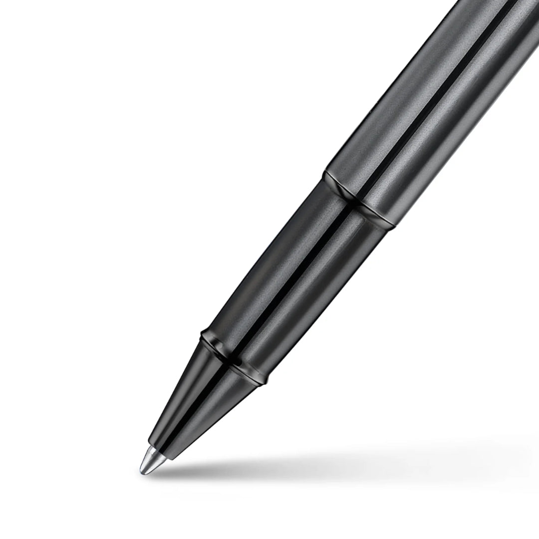 Sheaffer 100 Iconic Gun Metal Gray Rollerball Pen with Shiny PVD Trims SE1937551