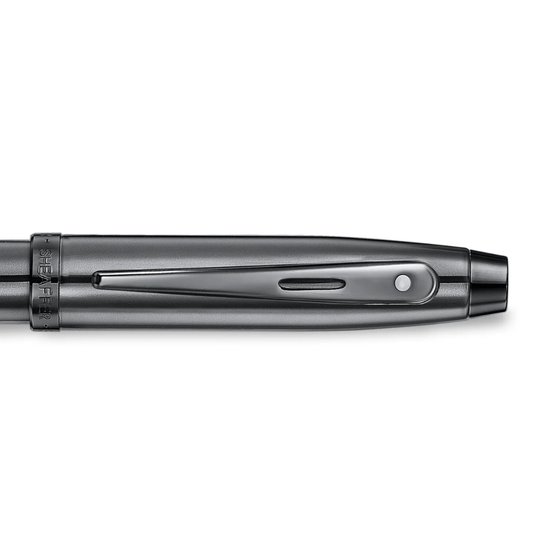 Sheaffer 100 Iconic Gun Metal Gray Rollerball Pen with Shiny PVD Trims SE1937551
