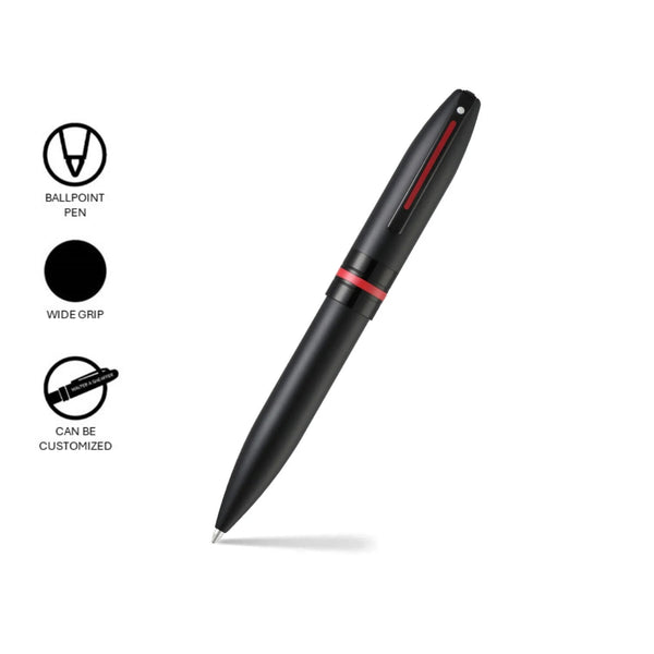 Sheaffer Icon Matte Black Ballpoint Pen with Gloss Black Trims SE2910851-K