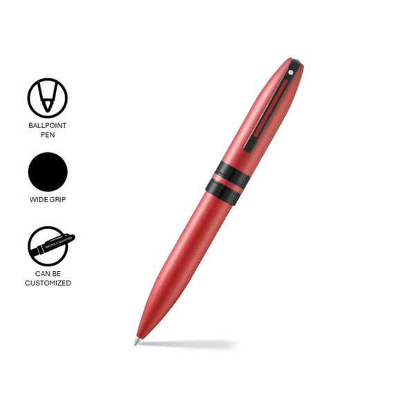 Sheaffer Icon Metallic Red Ballpoint Pen with Gloss Black Trims SE2911151-K