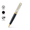 Sheaffer 300 Engraved Matte Black Ballpoint Pen with Chrome Cap and Gold Trims SE2934751