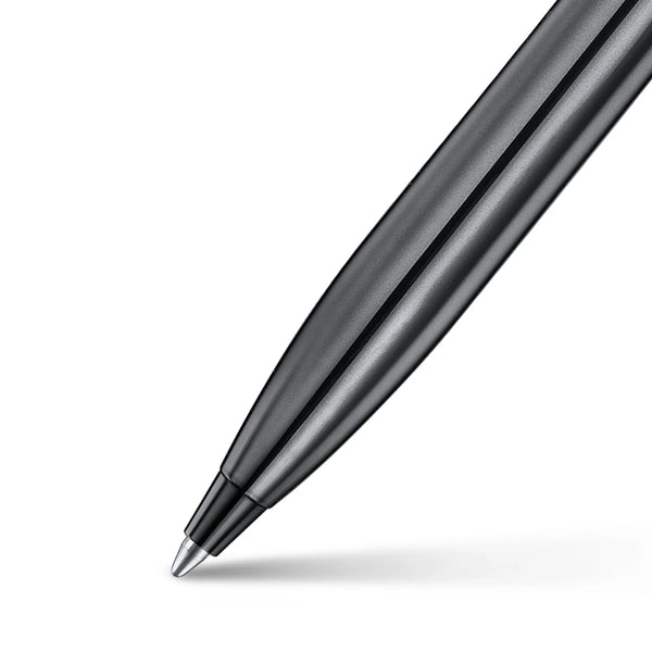 Sheaffer 100 Iconic Gun Metal Gray Ballpoint Pen with Shiny PVD Trims SE2937551