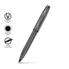 Sheaffer 100 Iconic Gun Metal Gray Ballpoint Pen with Shiny PVD Trims SE2937551