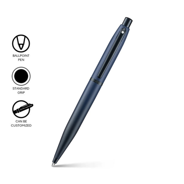 Sheaffer VFM Matte Blue Ballpoint Pen with Black Trims SE2942951