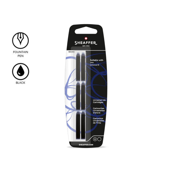 Sheaffer VFM Universal Ink Cartridge Black SE93090