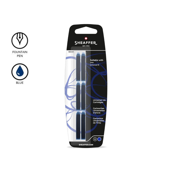 Sheaffer VFM Universal Ink Cartridge Blue SE93091